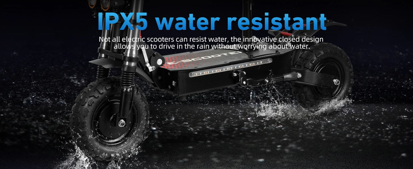 6000W High Power Off Road Foldable Scooter 60V 38Ah