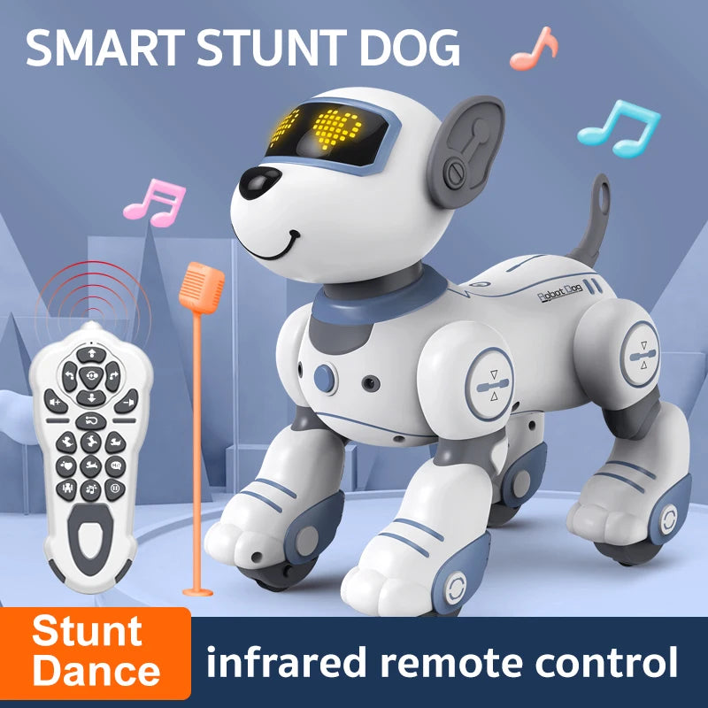 Funny RC Robot Dog Voice Command Toy With Music Song