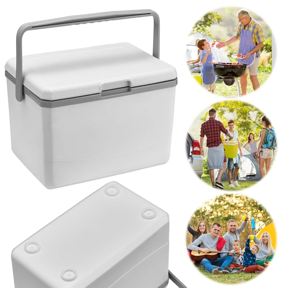 5L Insulated Portable Cooler With Handle Car Refrigerator For Camping Tailgating