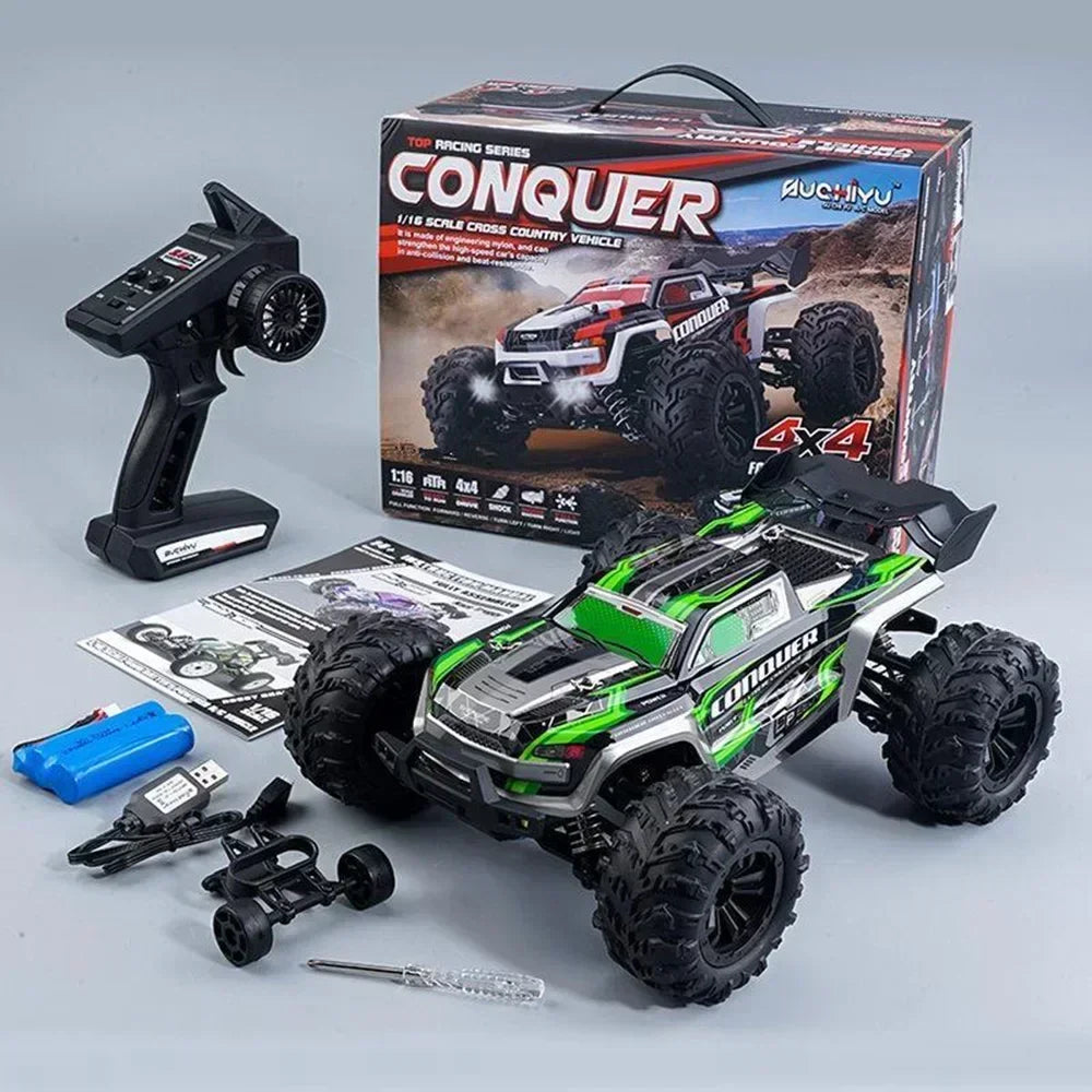 WLtoys 1to16 Scale Large RC Car 50kmh 4WD Monster Truck Toy