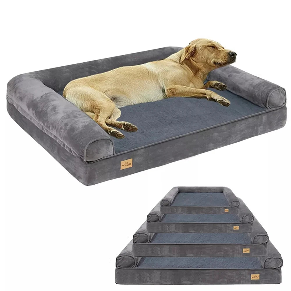 XXXL Calming Orthopedic Memory Foam Dog Bed With Waterproof Removable Cover