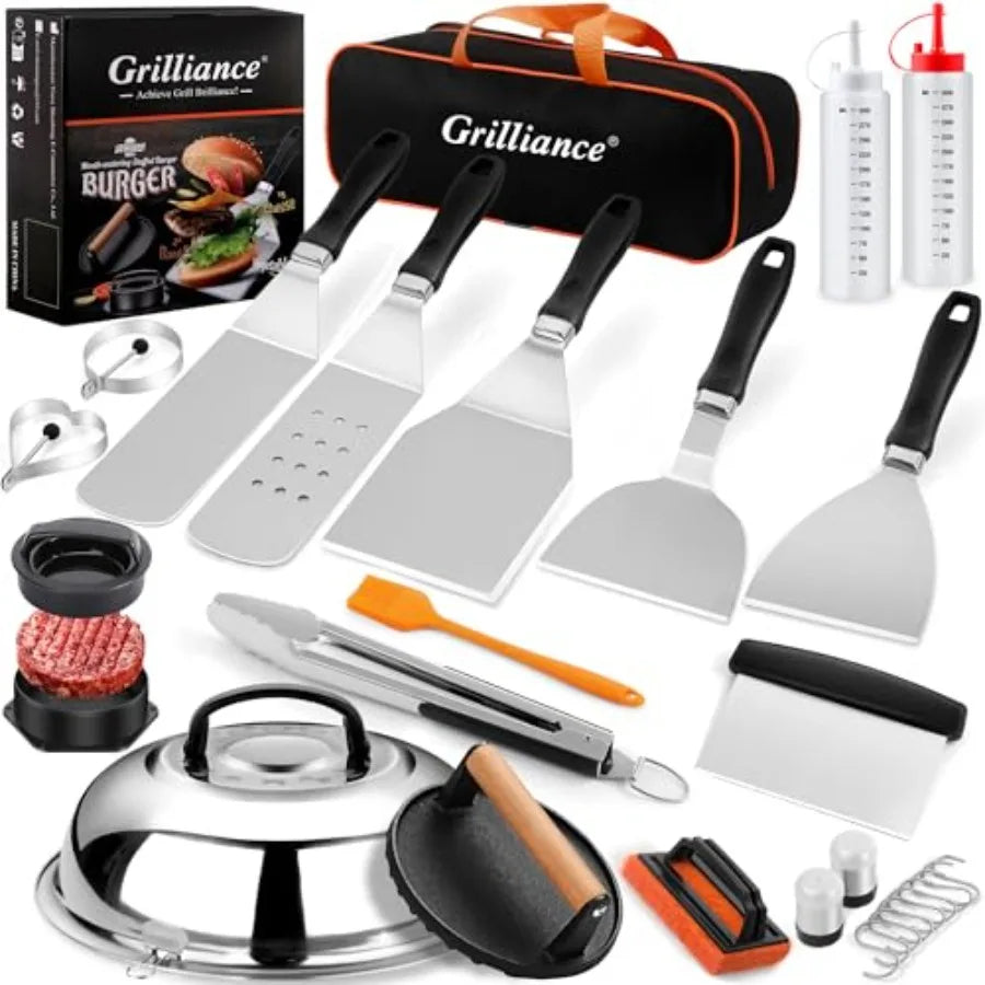 Griddle Accessories Kit 27Pcs For Blackstone Flat Top Hibachi Grill Spatula Set