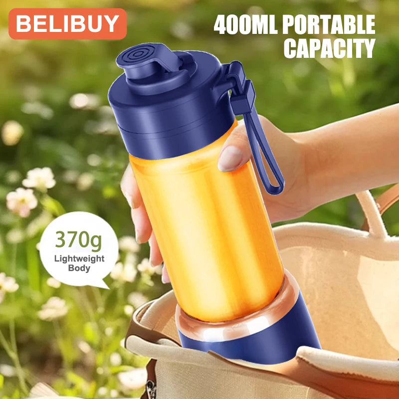 Portable Blender Electric Juicer 600ML Fruit Mixer 2000mAh USB Rechargeable Smoothie Mini Blender Multifunction Juice Maker