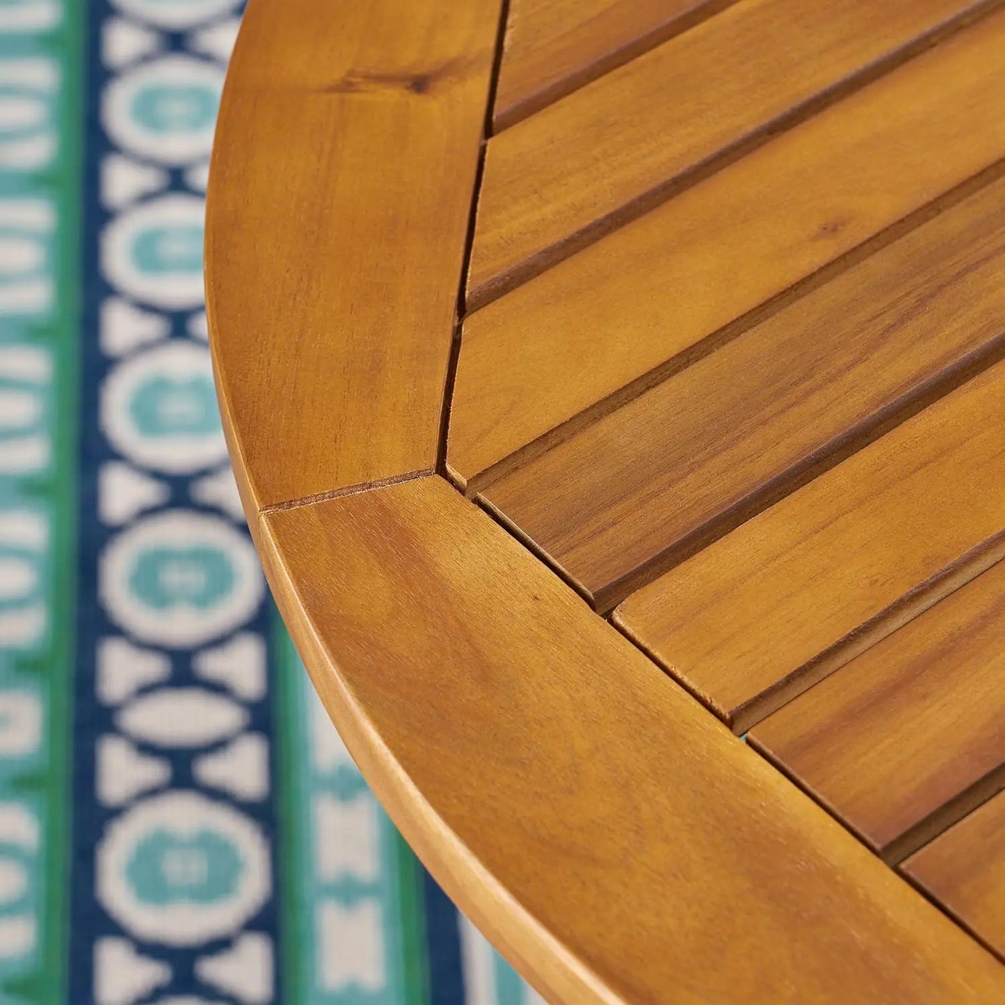 Addison Outdoor 3 Piece Bamboo Bistro Set Teak Finish Patio