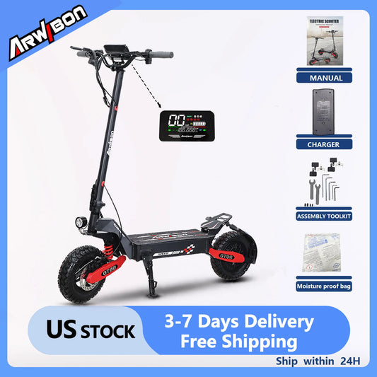 Arwibon GT06 1200W Foldable Escooter For Adults 25MPH