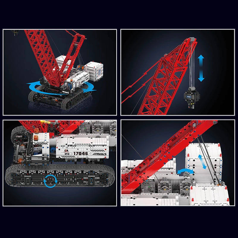 Mould King 17046 RC Crawler Crane Lego Compatible Building Block Truck