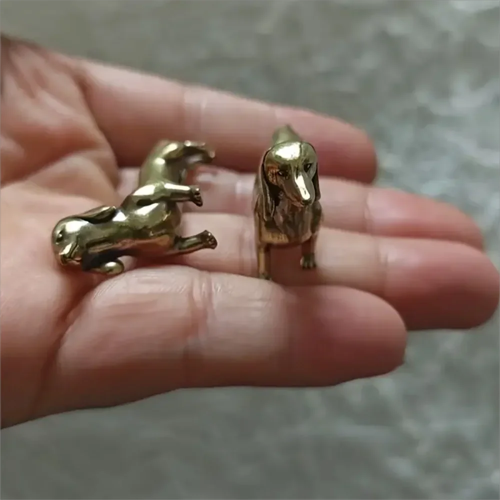 Brass Dachshund Statue Ornament Study Decoration Goddess Witchcraft Alien Figure Buddha Light Ganesha Nezha