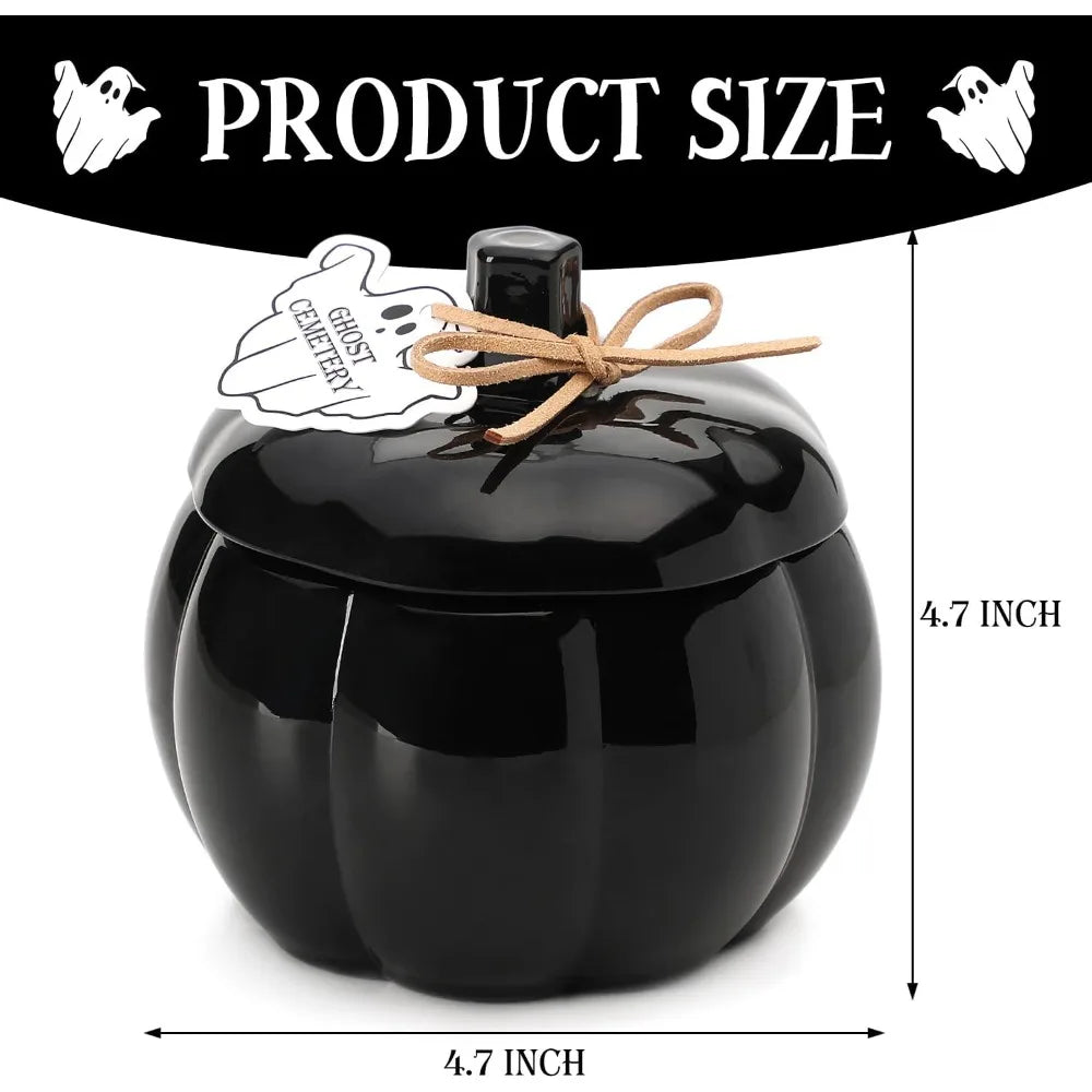 Pumpkin Shaped Candle Vanilla Pumpkin Spice Halloween Decor