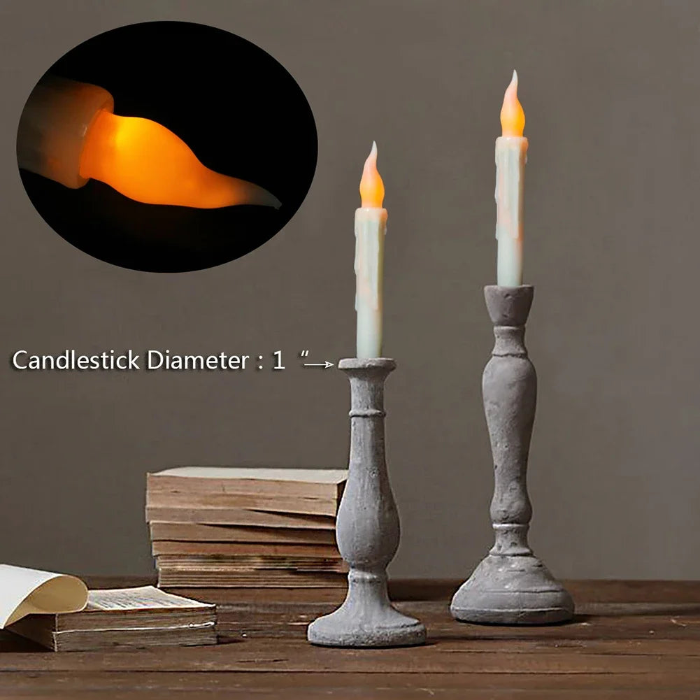 Floating LED Candles With Wand Remote Flameless Decor