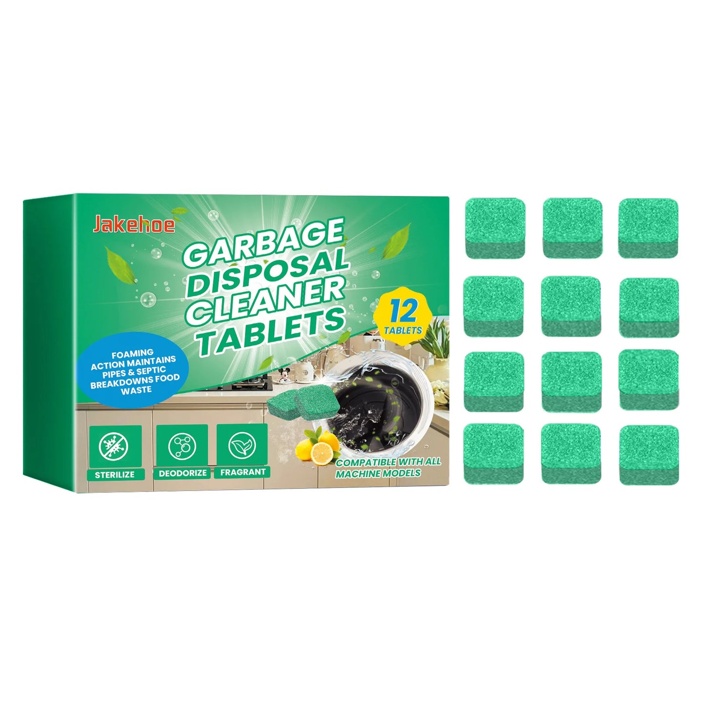 Garbage Disposal Cleaner Deodorizer Tablets Kitchen Sink