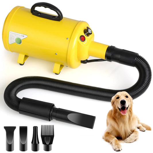 Dog Hair Dryer For Large Dogs Grooming Blower With Heat