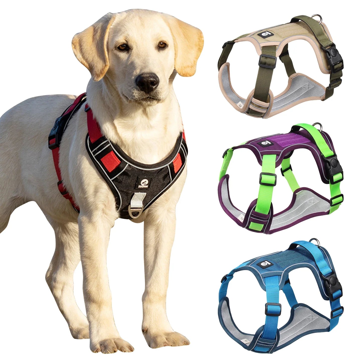Reflective Dog Harness Medium Large Tactical Vest 1680D