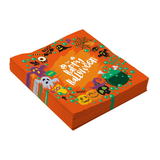 Halloween Paper Napkins 20 Sheets Ghost Skull Design