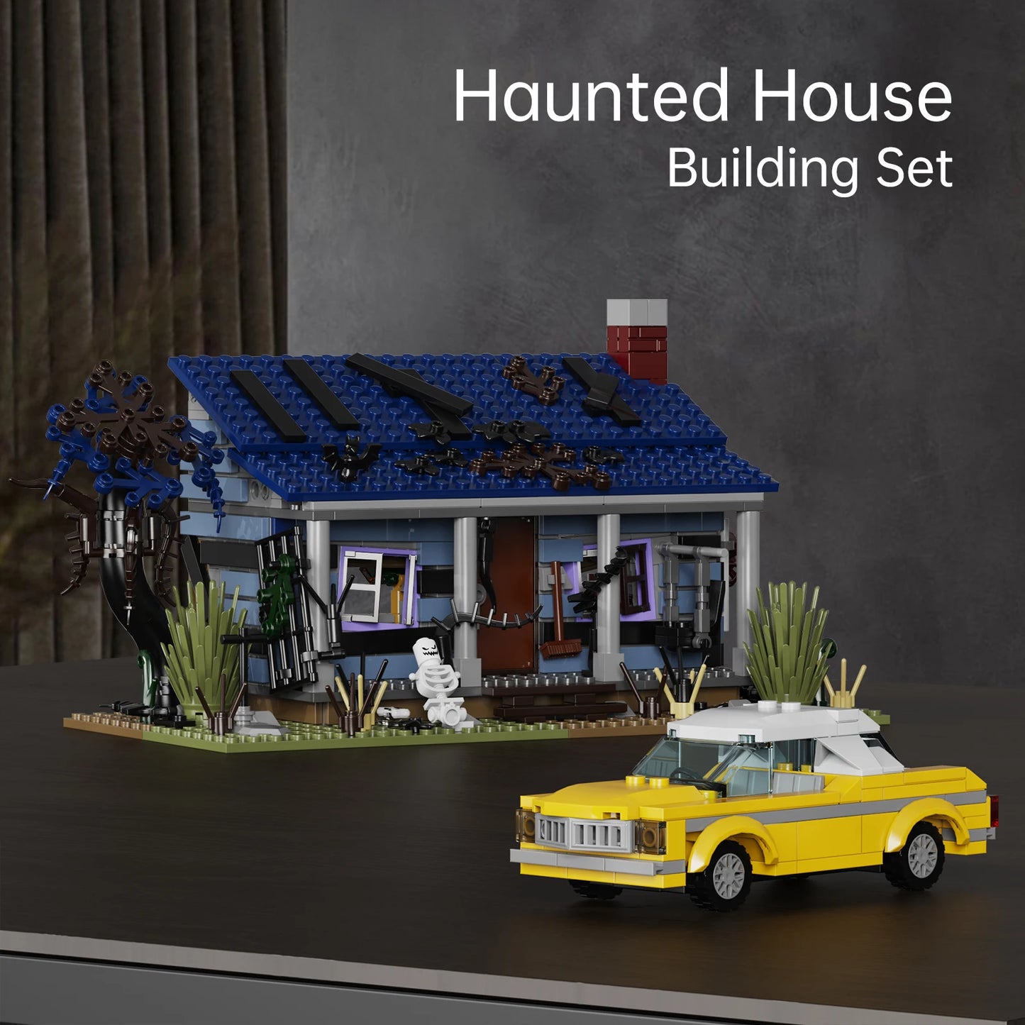 Haunted House Building Blocks Set 639 Pieces Compatible With Lego Halloween Toys
