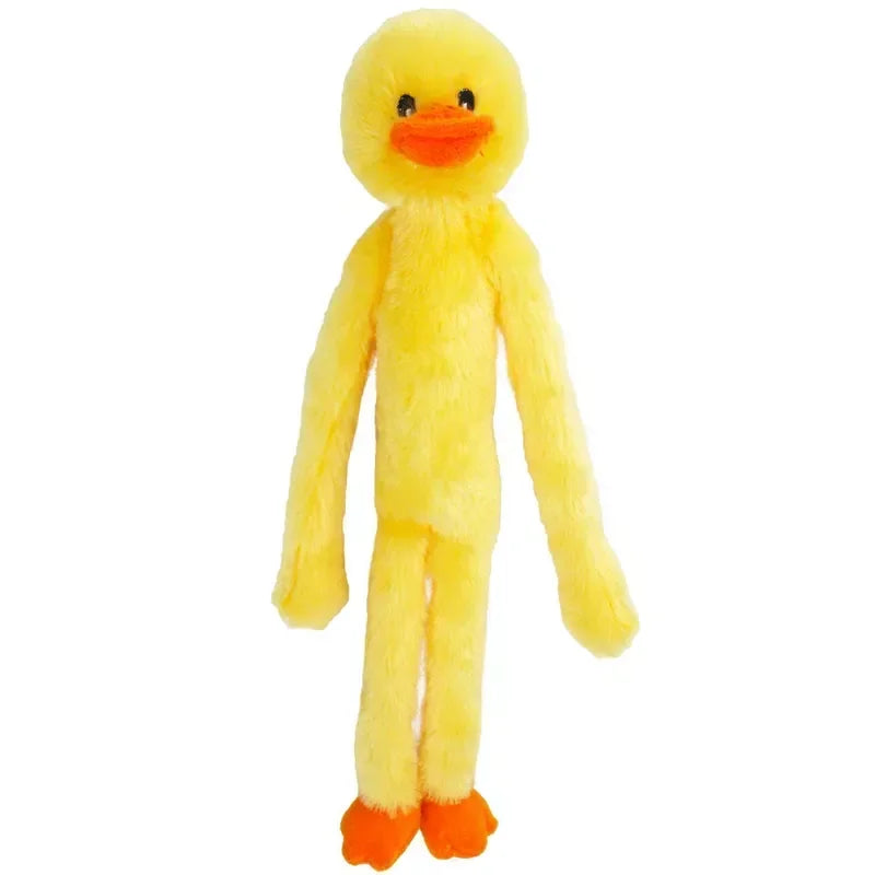 Mini Duck Plush Squeaker Dog Toy 12 Inch Tug Of War