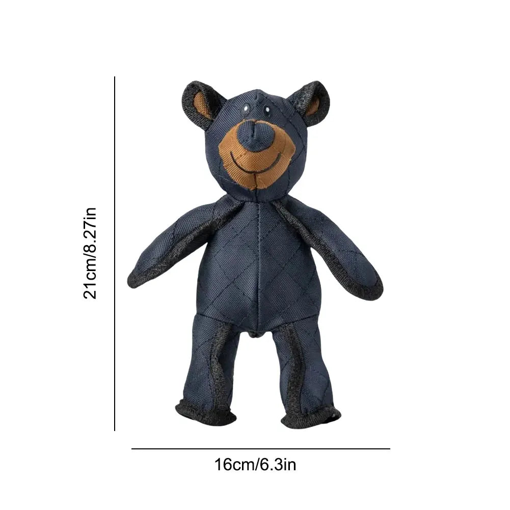 Mighty Bear Plush Interactive Dog Toy for Teeth Grinding Cleaning and Anti Bite Play