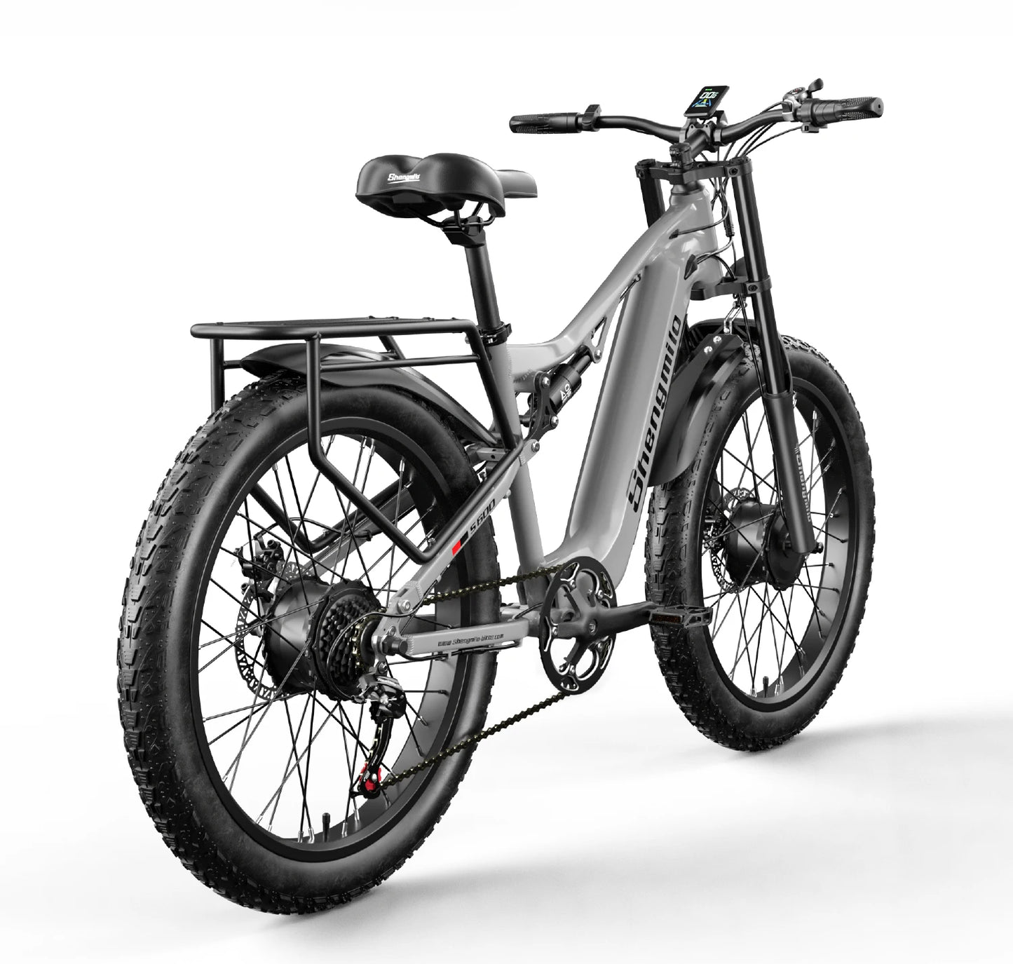 Shengmilo S600 26 Inch Electric Mountain Bike 2000W Dual Motor Fat Tire 17.5Ah