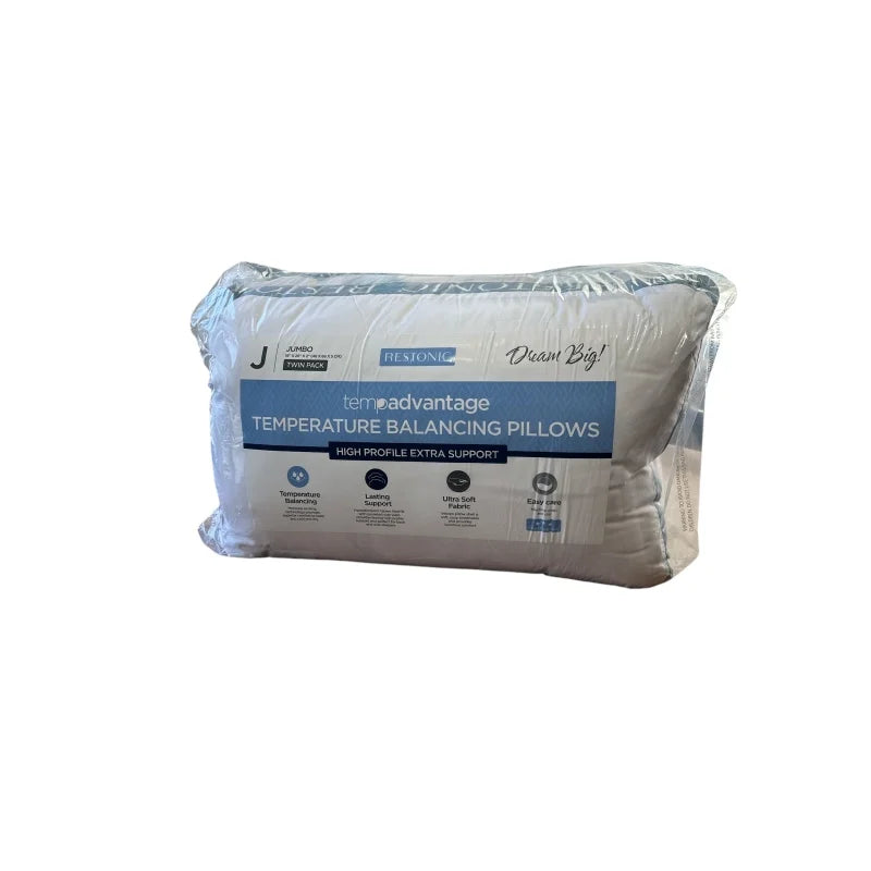 Tempadvantage Twin Pack Bed Pillows Non Toxic Safe For Comfortable Sleep