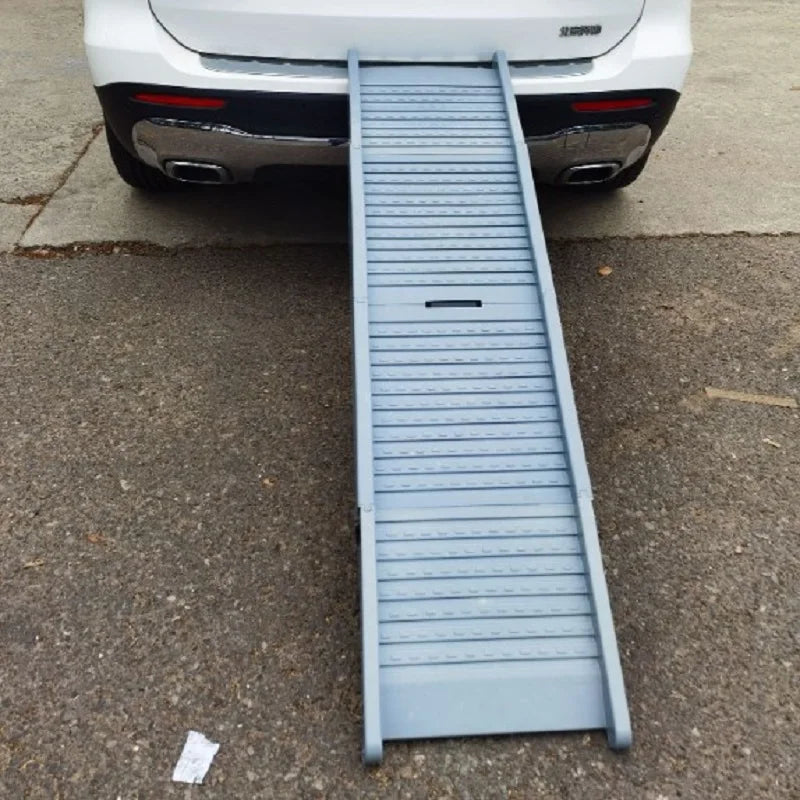 Folding Portable Pet Stair Ramp Non Slip Rug Surface For Cars SUVs And Trucks