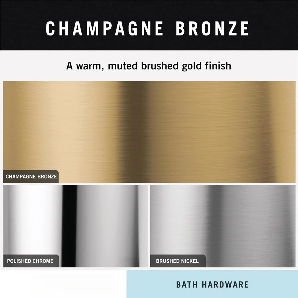 Hand Towel Holder Champagne Bronze Bathroom Wall Rack