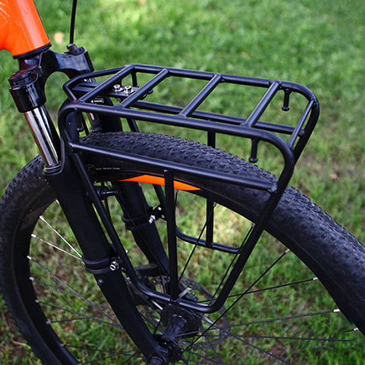 Steel Bike Front Cargo Rack Adjustable MTB Luggage Bracket