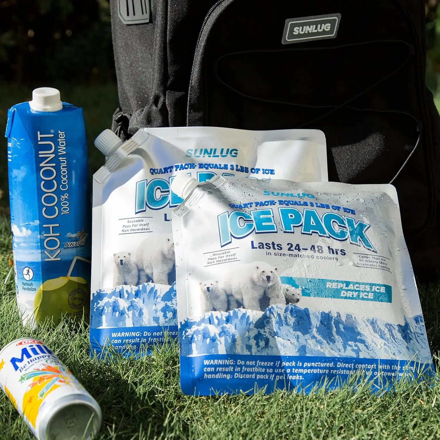 Reusable Ice Packs 5 Pack For Coolers And Lunch Bags Long Lasting Freezer Packs