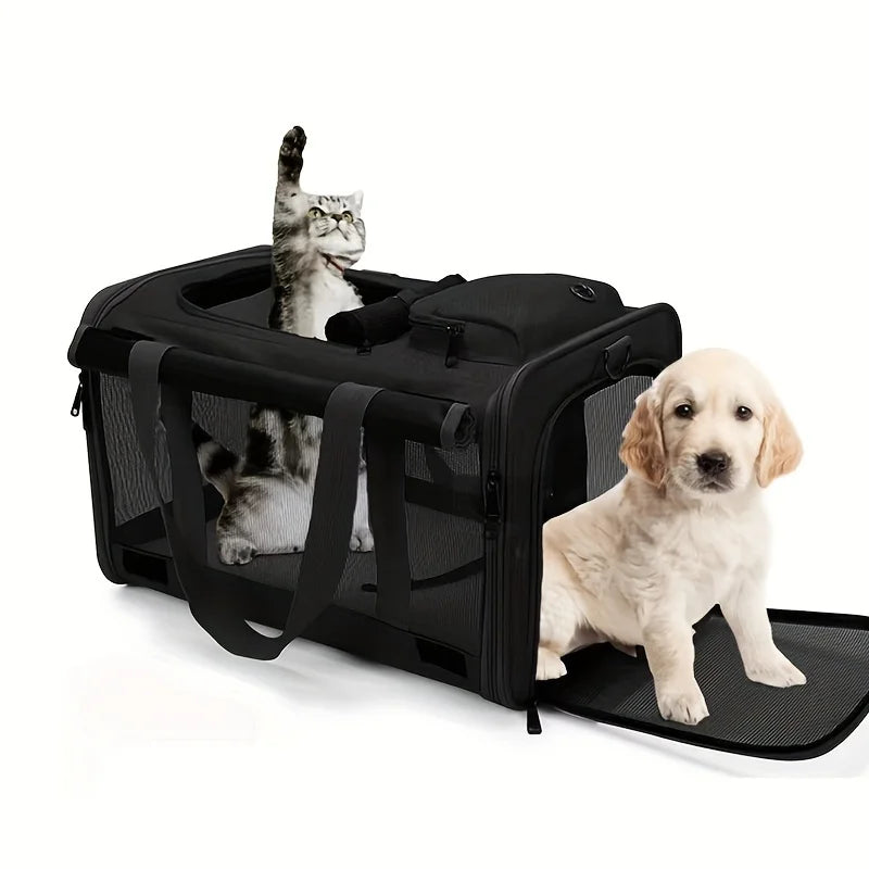 Soft Sided Pet Carrier for Large and Medium Cats and Dogs
