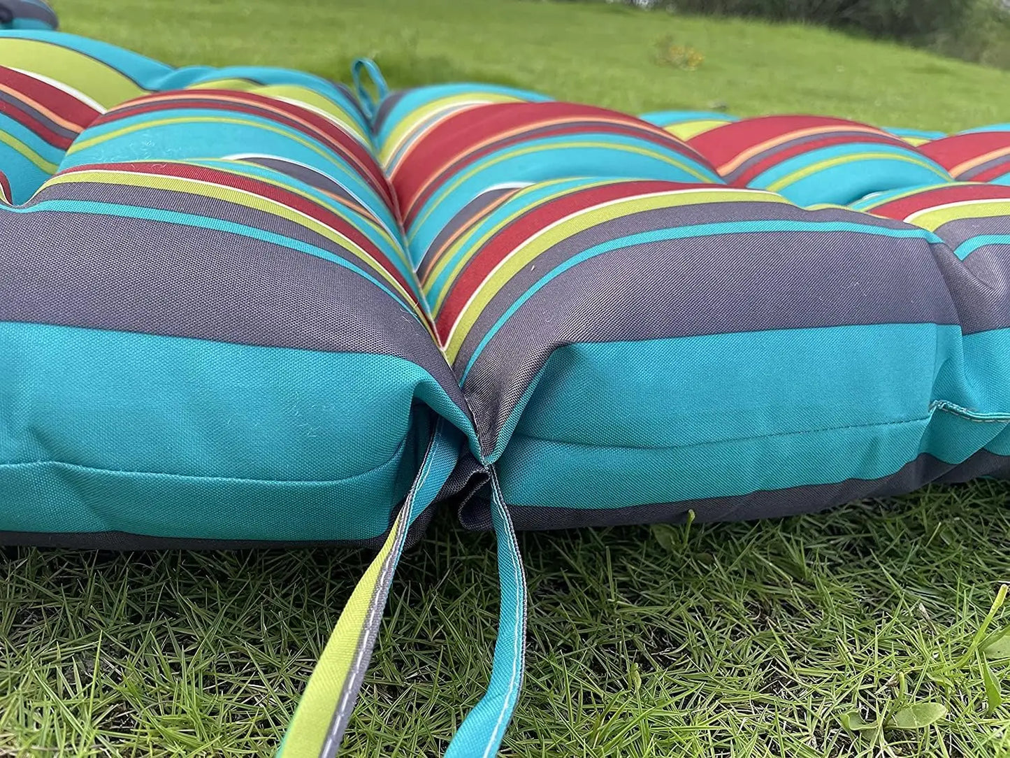 Weather Resistant Adirondack Chair Cushions High Back Indoor Outdoor Tufted Pads