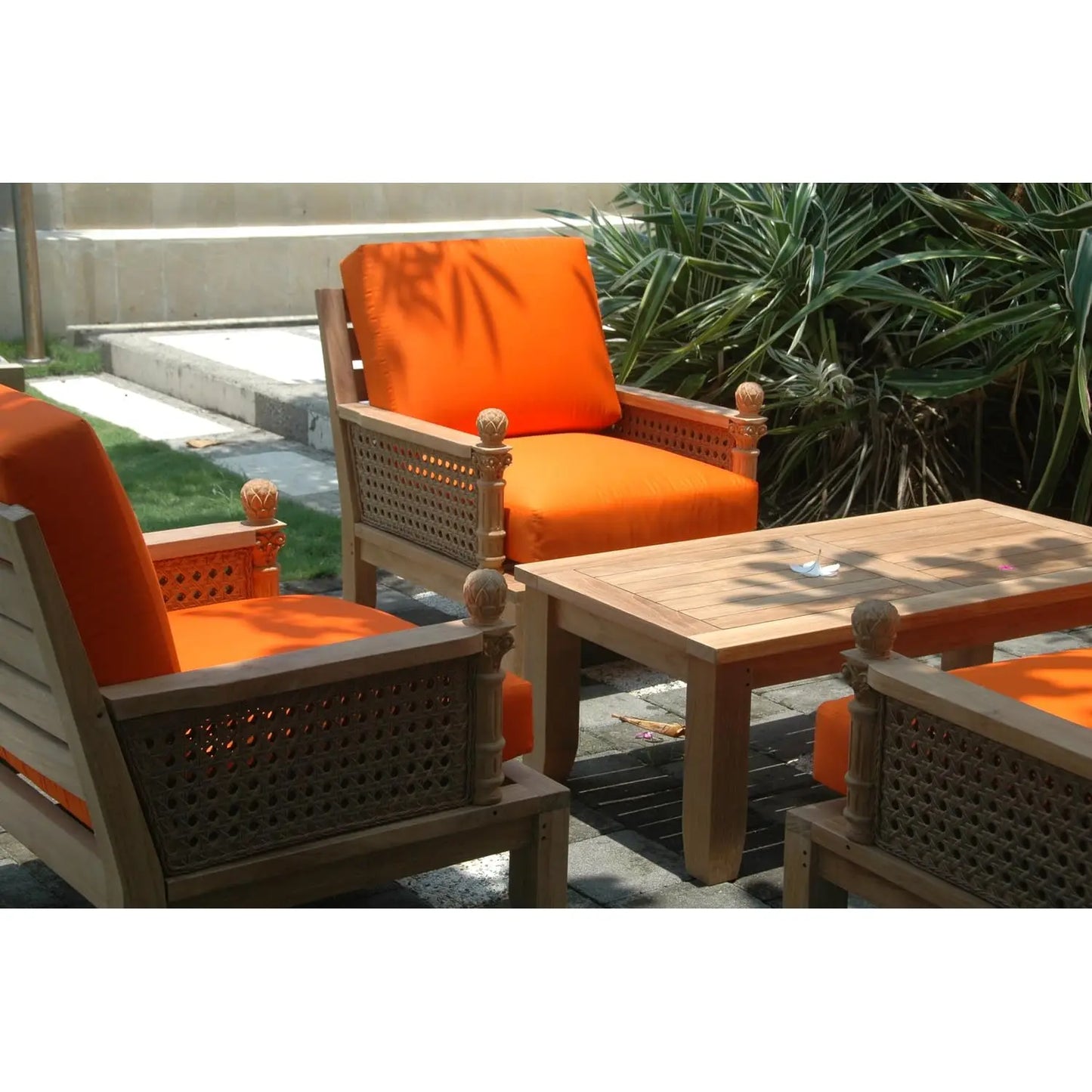 8 Piece Modular Outdoor Patio Conversation Furniture Set Rattan