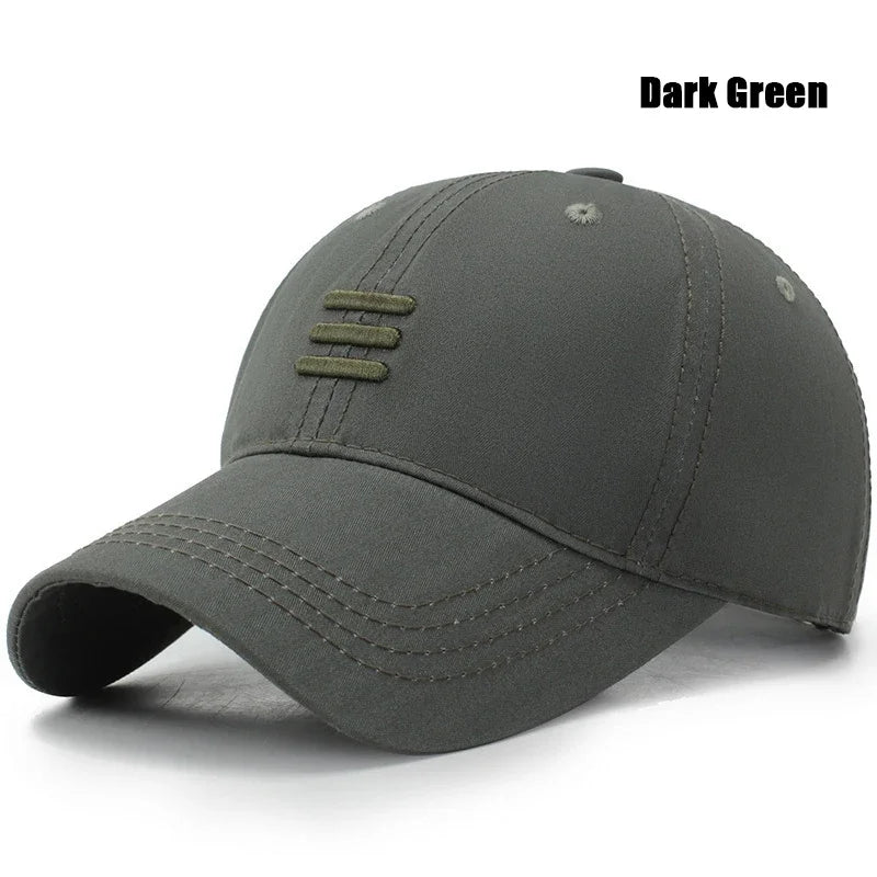Unisex Cotton Snapback Baseball Cap Four Colors Casual Outdoor Dad Hat