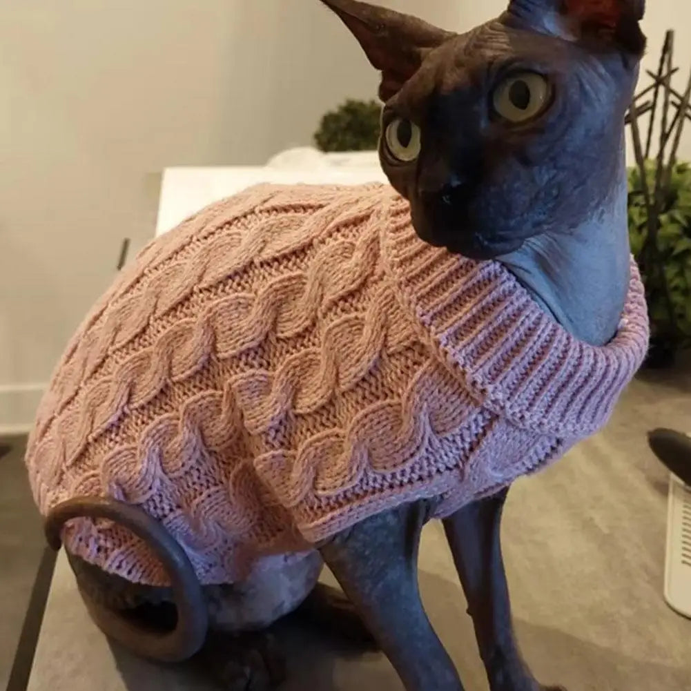 Cotton Knit Dog Sweater for Small Dogs Autumn Winter Warm Clothing Wholesale