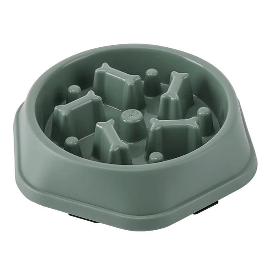 Pet Slow Feeder Bowl For Small Dogs Anti Choking PP Plastic Dish
