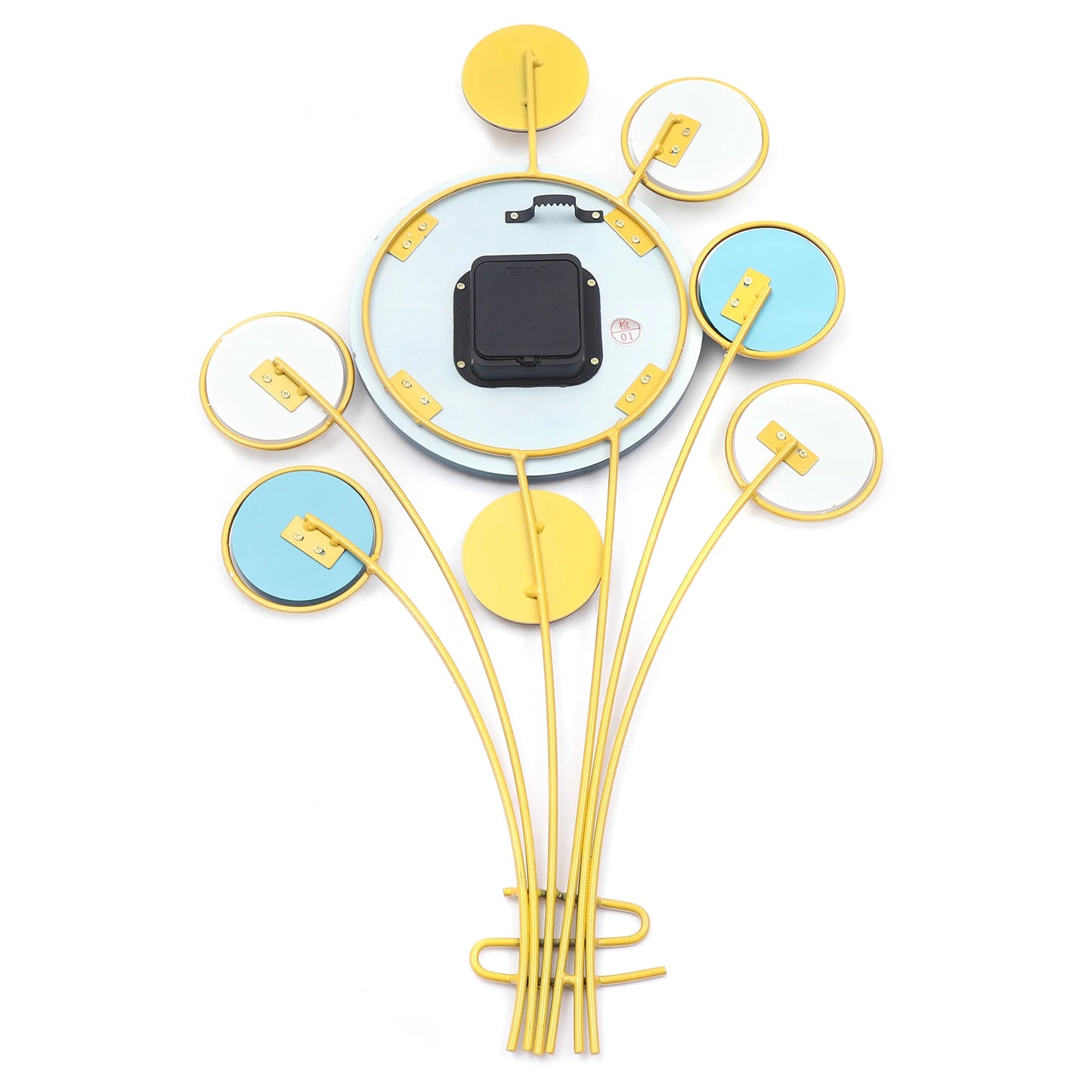 Large Wall Clock Battery Operated Silent Hot Air Balloon