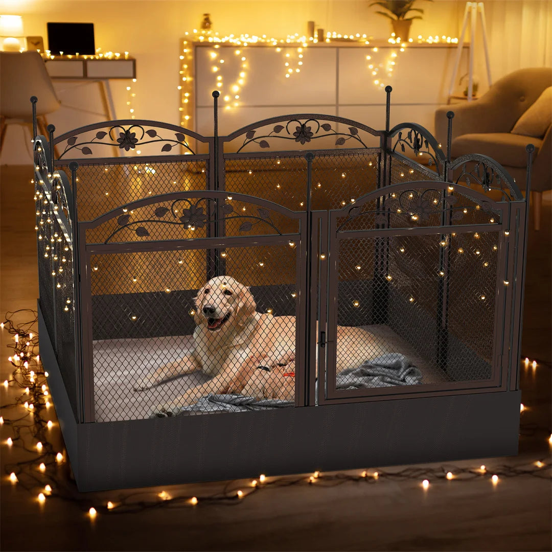 8 Panels Heavy Duty Dog Playpen Outdoor Indoor Fence Pad