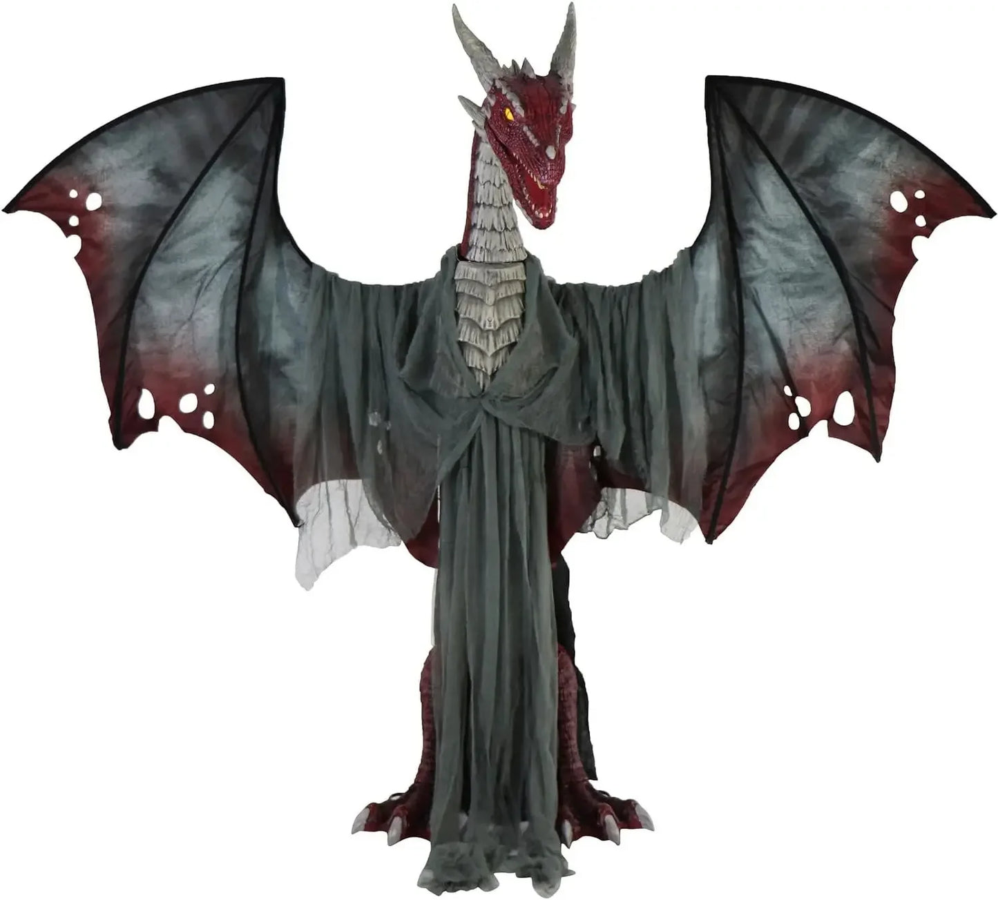 6 Ft Tall Brimstone Dragon Motion Activated Halloween Animatronic Indoor Outdoor Decoration
