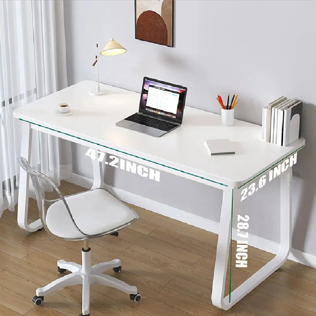 White Computer Desk Modern Simple Style Home Office Bedroom