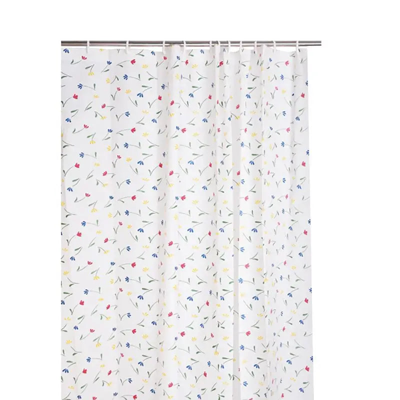 Waterproof PEVA Shower Curtain Set 12 Hooks 71x79 Inches
