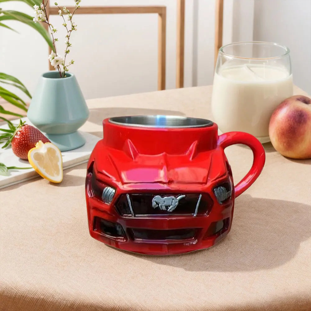Car Shaped Coffee Mug Novelty Stainless Steel Cup For Men