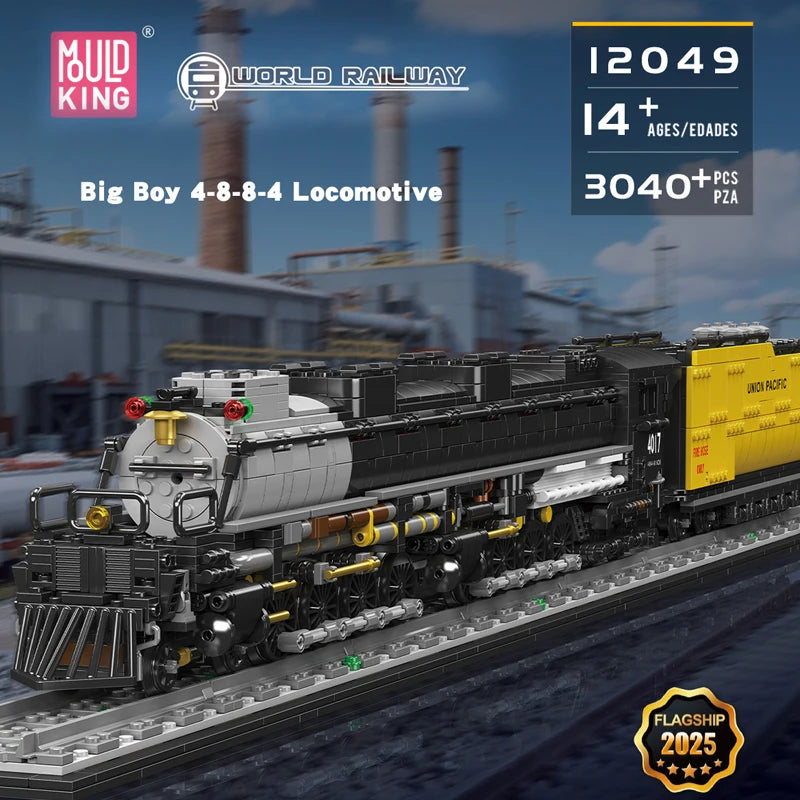 Mould King 12049 The Big Boy 4 8 8 4 Locomotive Building Block Set