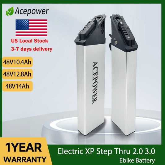Lectri XP Step Thru Ebike Battery 48V 10.4Ah 12.8Ah 14Ah