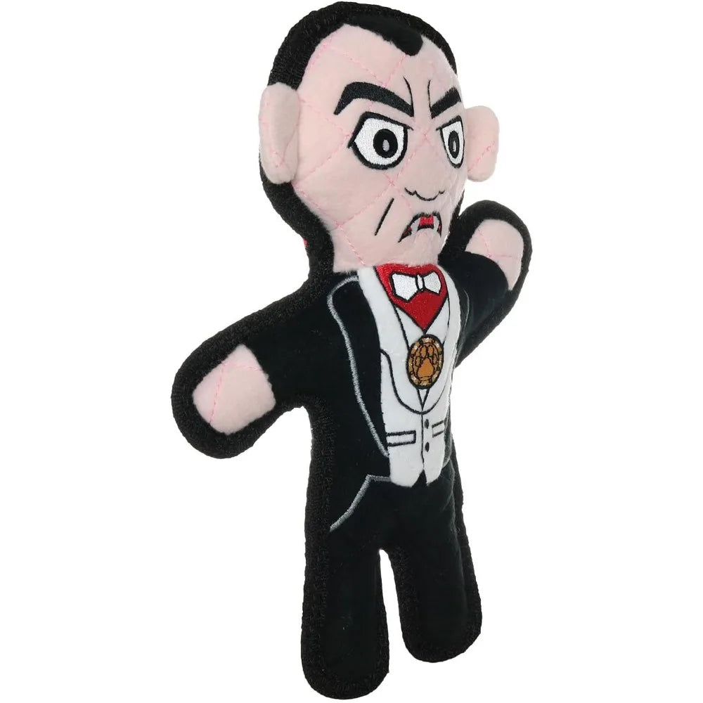Tuffy World Tuffest Soft Dog Toy Dracula Halloween Squeakers Durable Layers