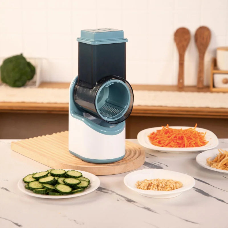 Electric Vegetable Cutter And Slicer 3 In 1 Garlic Shredder