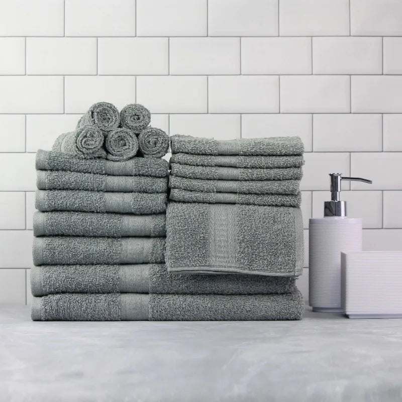 Comfy Cottage 18 Piece Cotton Towel Set Bath Towels