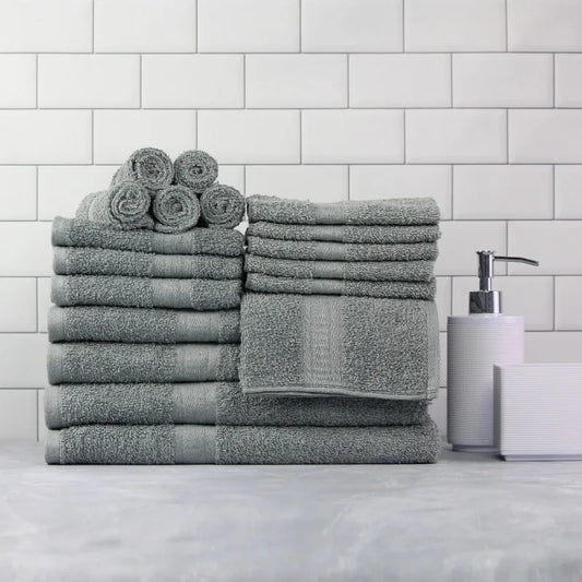 Comfy Cottage 18 Piece Cotton Towel Set Bath Towels
