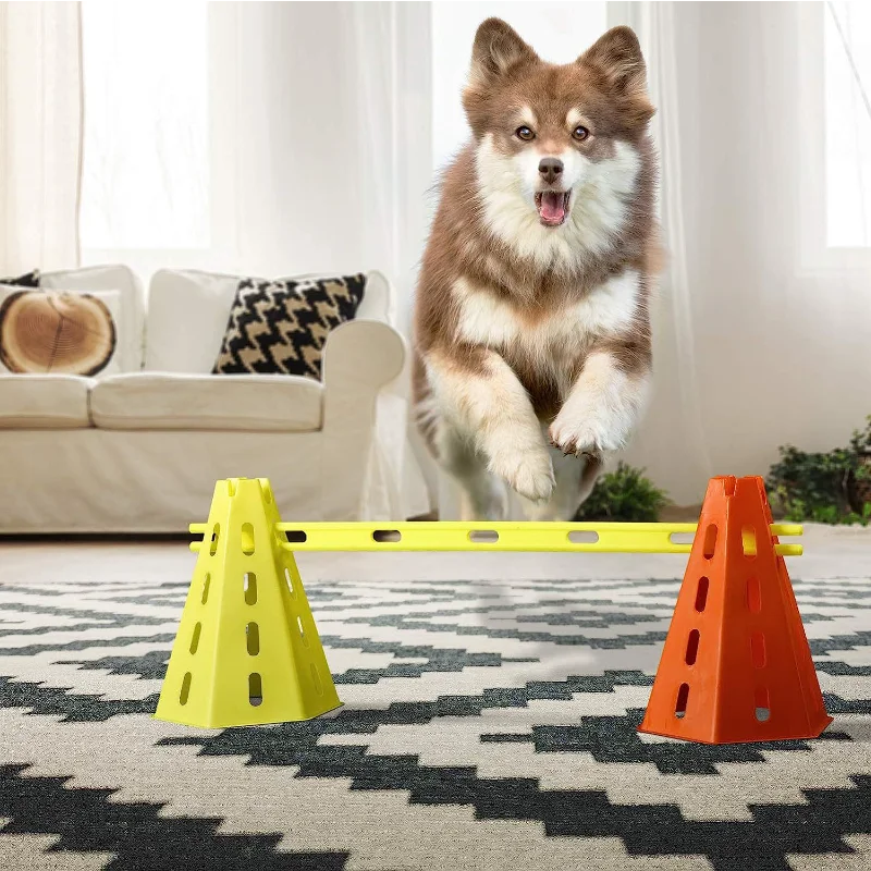 Dog Agility Training Set Jumping Bar Obstacle Hurdle Equipment For Pets