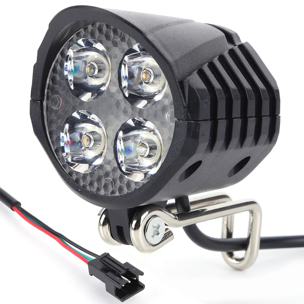 Electric Bicycle Light With Horn 48V LED Front Easy Install