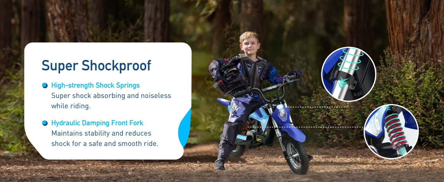 Hiboy 36V 300W Electric Kids Motorcycle Speed Modes 3 to 10