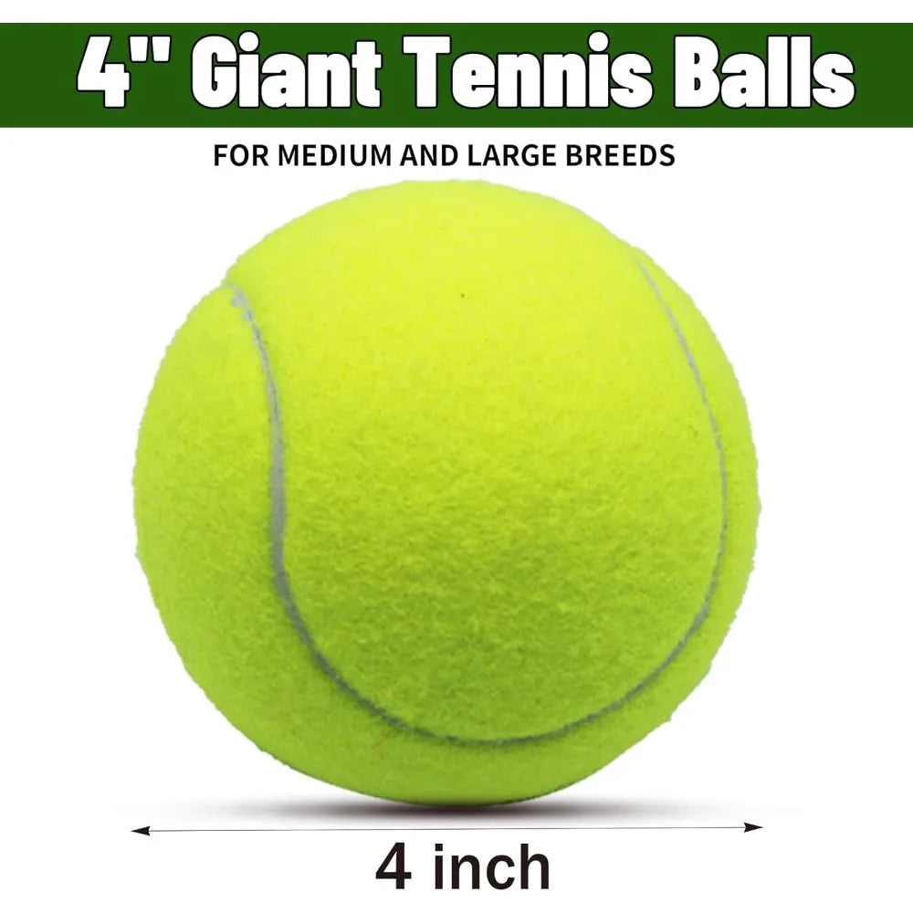 Magicorange Large Tennis Balls for Dogs 6 Pack 4 Inch Toy