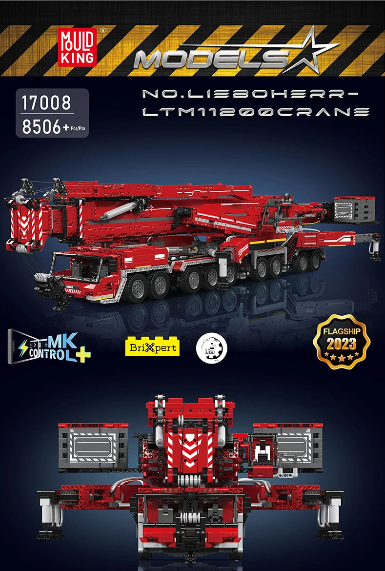 Mould King 17007 17008 Motorized Crane Building Block Set LTM 11200