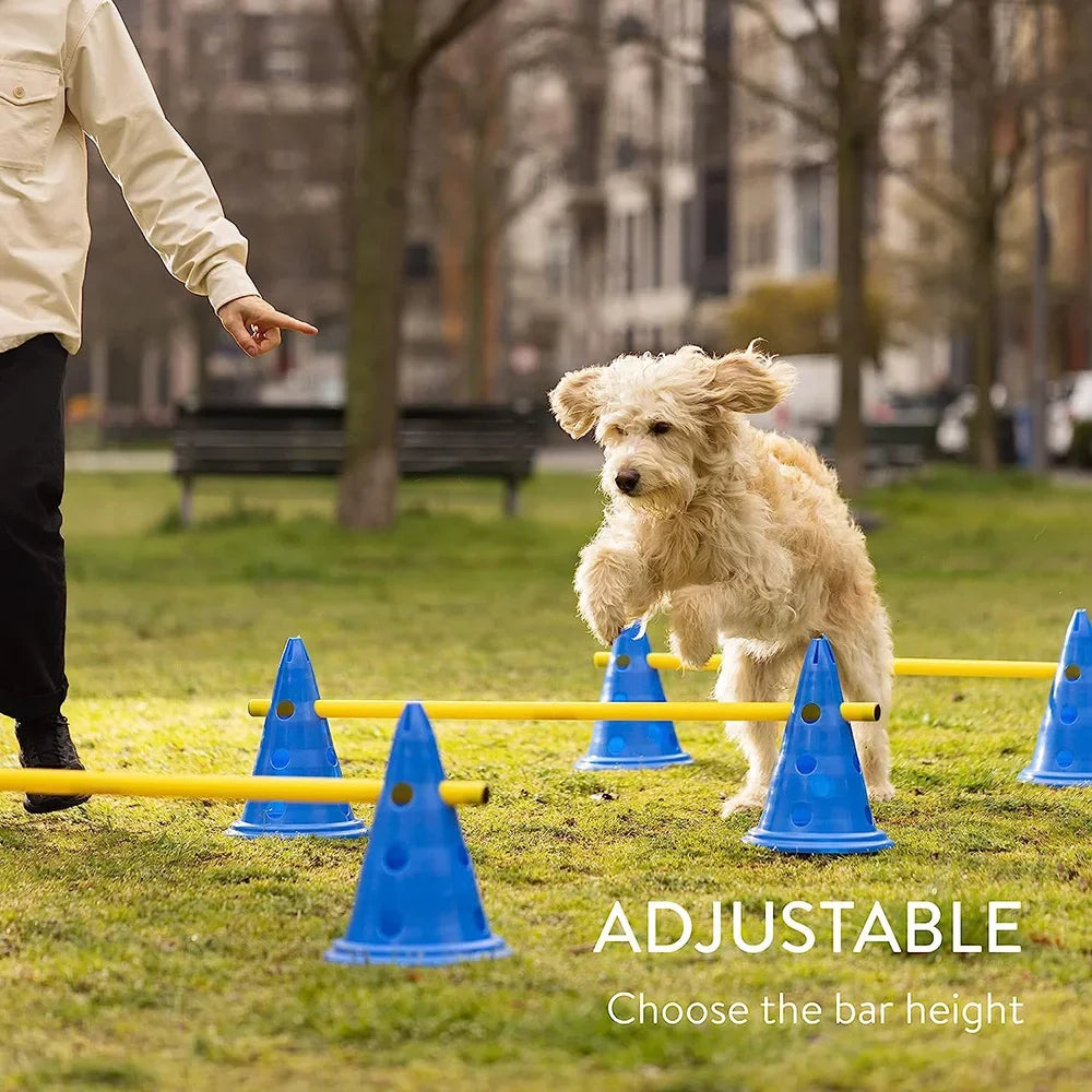 Dog Agility Training Set Jumping Bar Obstacle Hurdle Equipment For Pets